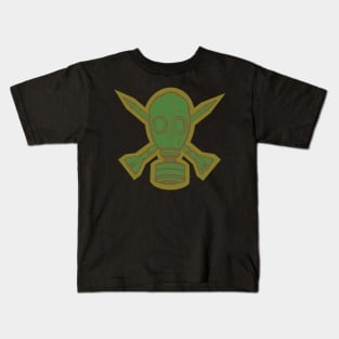 Gas Mask & Crossed Missiles Kids T-Shirt